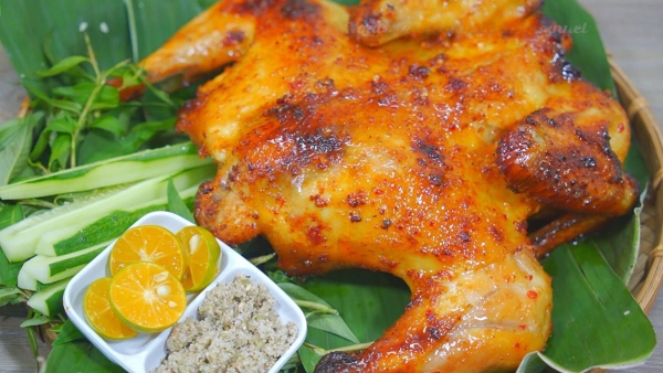 Gà nướng Suối Lương + xôi/miến